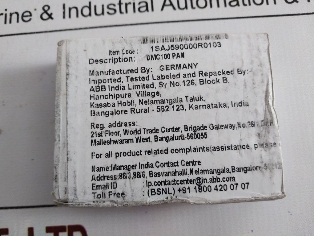 Abb 1Saj590000R0103 Operator Panel For Umc100