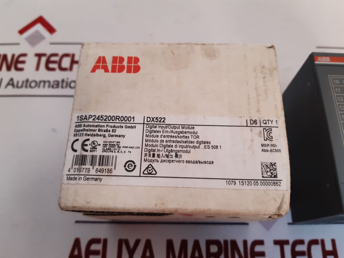 Abb 1Sap245200R0001 Digital Input/Output Module Dx522