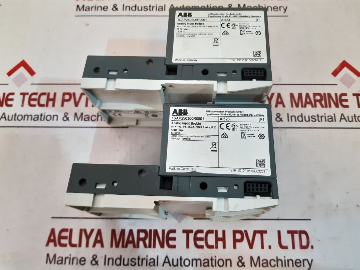 Abb 1Sap250300R0001 Analog Input Module Ai523 F1 1S120 05 00000419