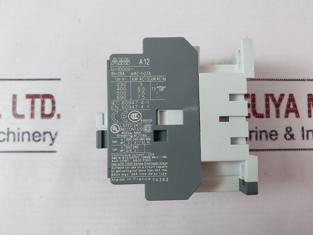 Abb 1Sbl161001R8410 3-pole Contactor 445-0948