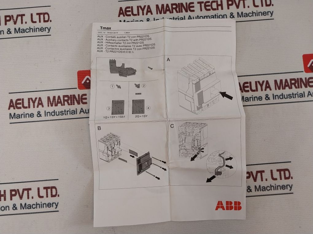 Abb 1Sd A053704 R1 Changeover Contact Open-closed Tripped