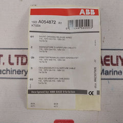 Abb 1Sd A054872 R1 Shunt Opening Release Wired Circuit Breaker Accessory Set
