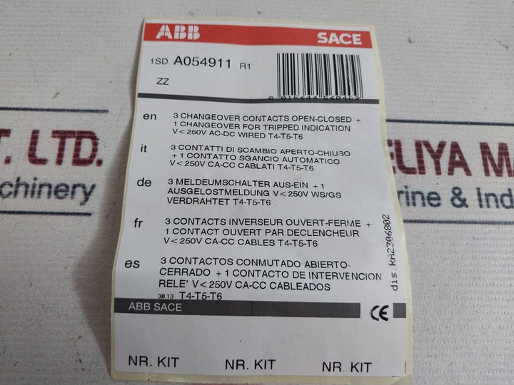 Abb 1Sd A054911 R1 Circuit Breaker Accessory 3B84