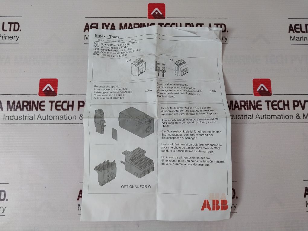Abb 1Sda063548R1 Moulded Case Circuit Breaker 1Sda063550R1