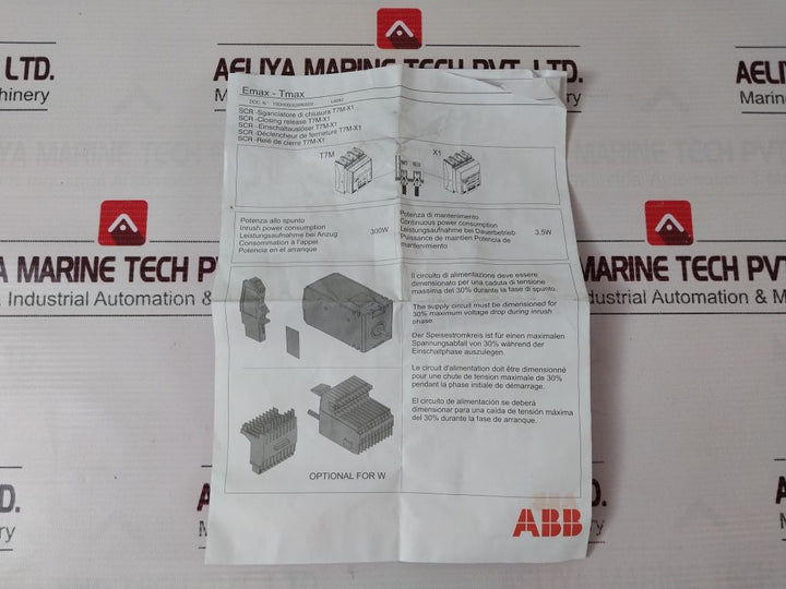Abb 1Sda063548R1 Moulded Case Circuit Breaker 1Sda063550R1