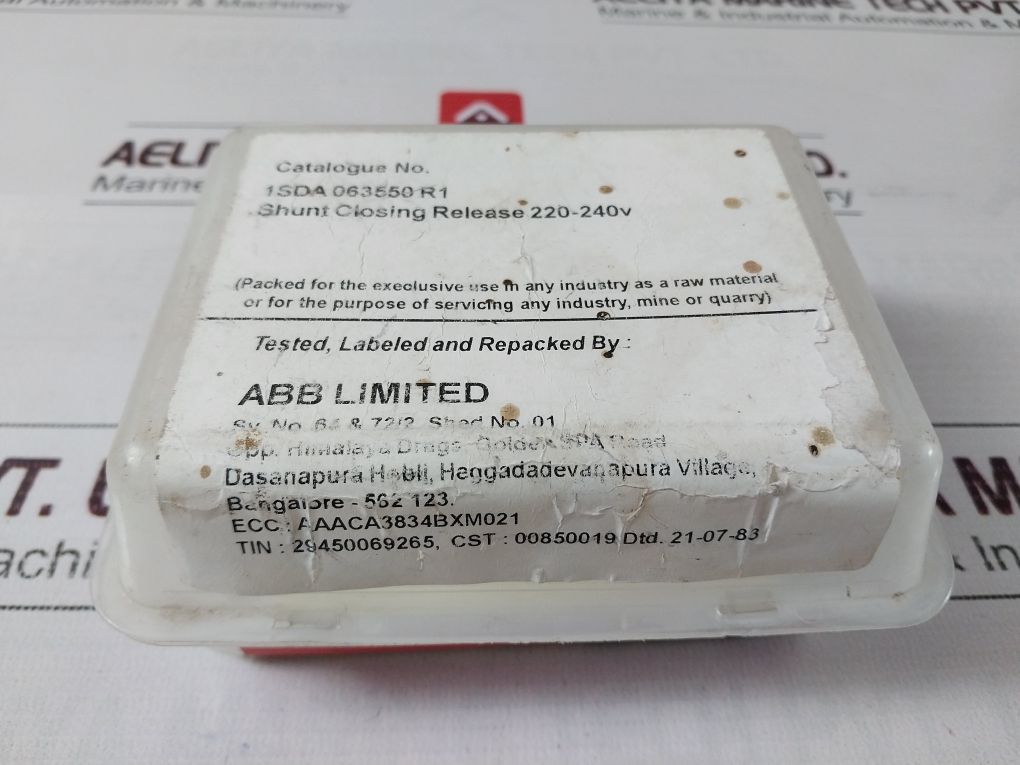 Abb 1Sda063550R1 Shunt Closing Release 220-240V,50-60Hz