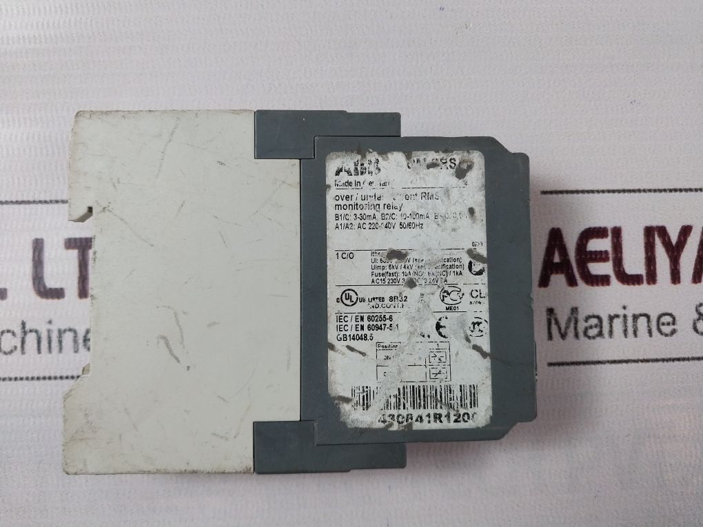 Abb 1Svr430841R1200 Monitoring Relay Over/Under Current Rms