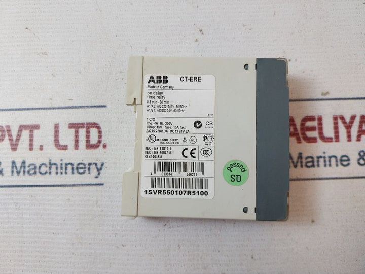 Abb 1Svr550107R5100 Time Relay On Delay