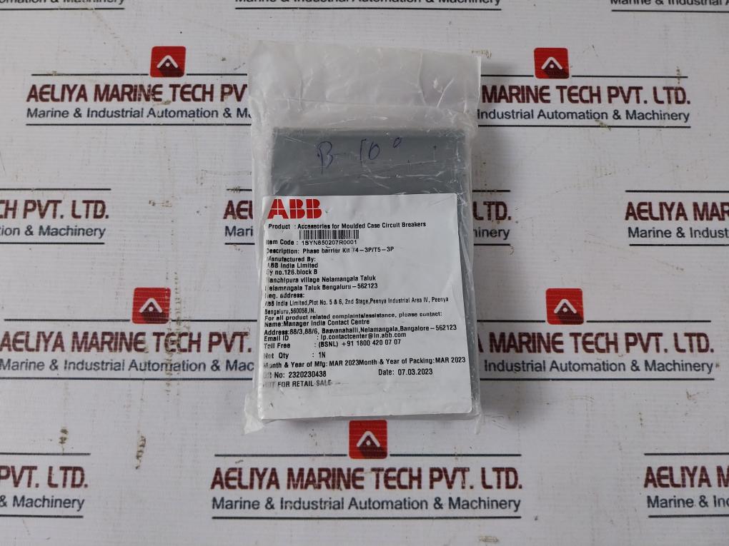 Abb 1Syn850207R0001 Accessories For Moulded Case Circuit Breakers Set