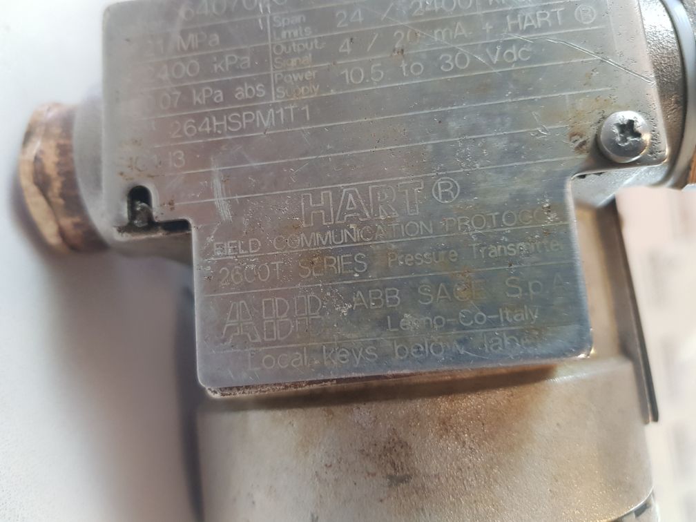 Abb 2600T Series Pressure Transmitter 264Hspm1T1