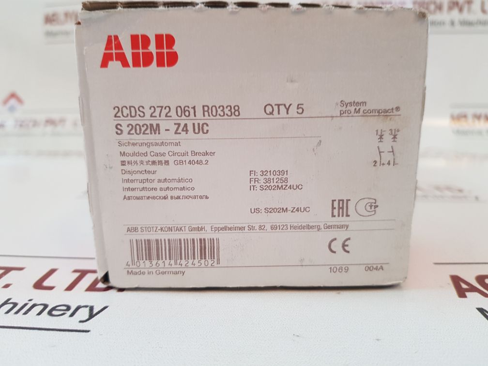 Abb s202m z4a uc miniature circuit breaker