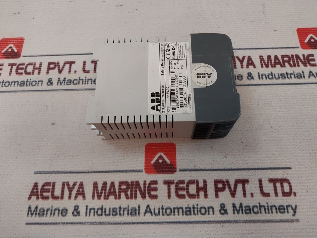 Abb 2Tla0100026R0400 Safety Relay 5-30 Vdc 0-15 Ma