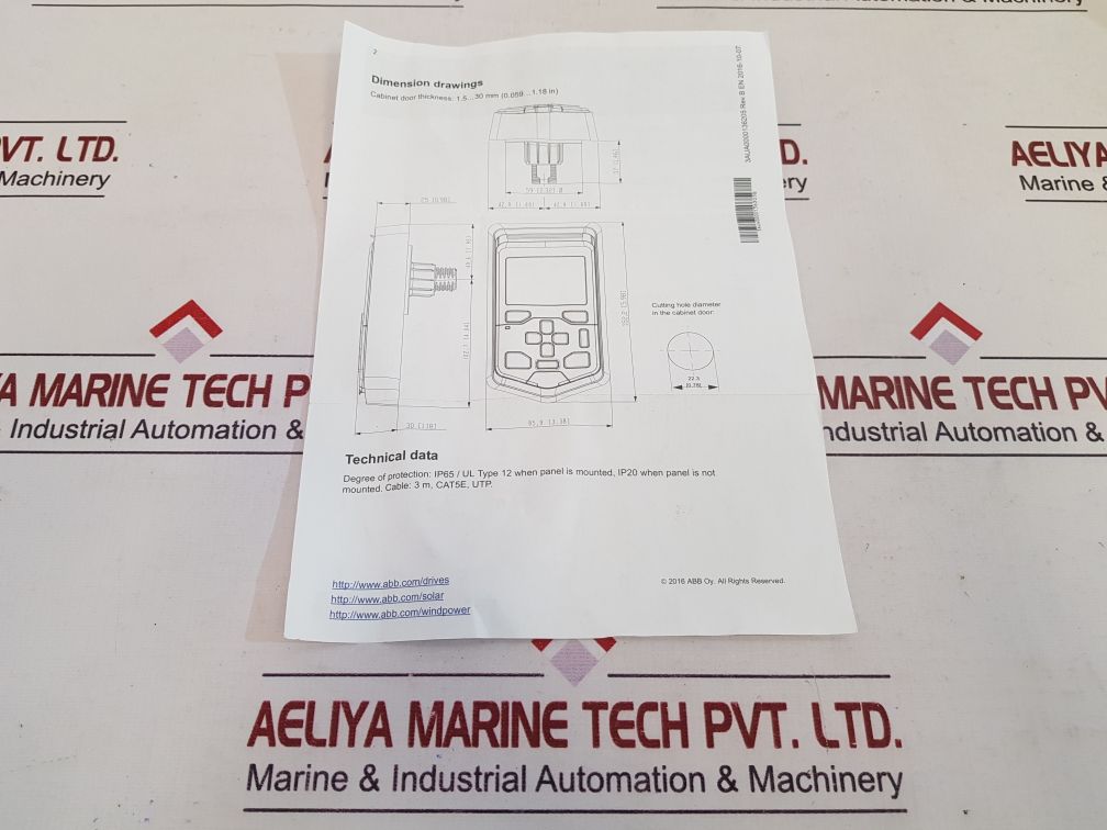 Abb cdpi-01 panel bus adapter 3aua0000118614