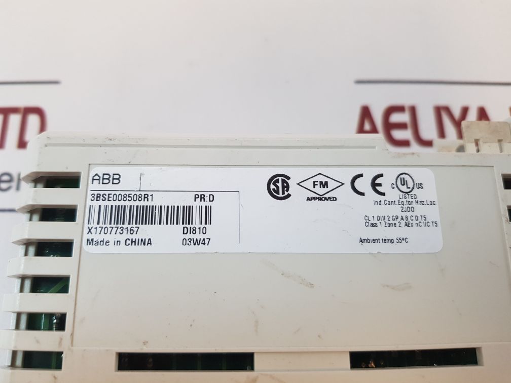 Abb Di810 Digital Input Module 3Bse008508R1 Pr:D