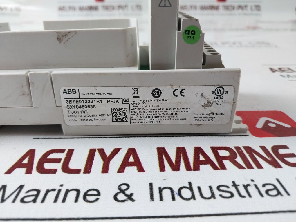 Abb Tu811V1 Compact Module Termination Unit 3Bse013231R1 Pr: K