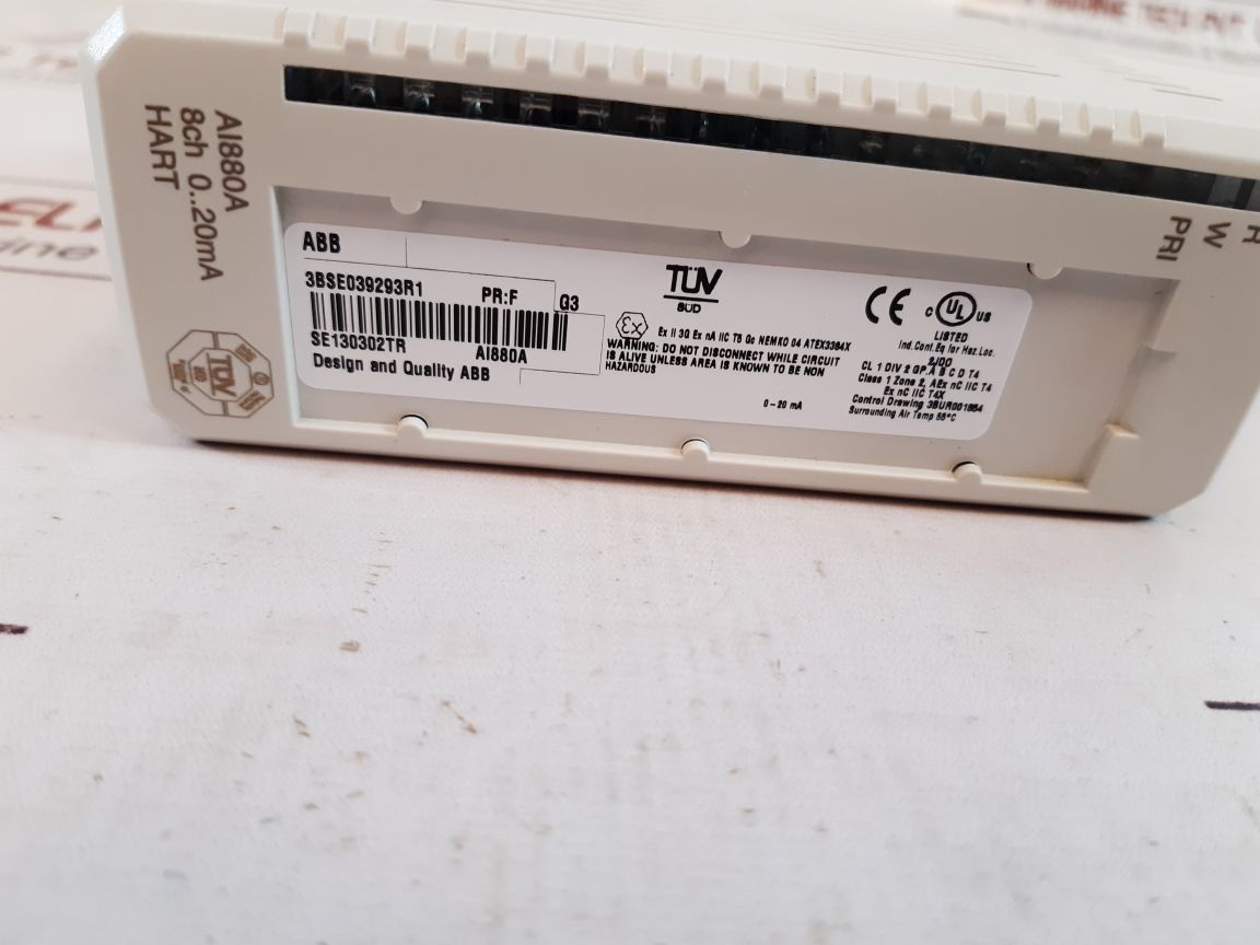 Abb 3Bse039293R1 Analog Input Unit Ai880A