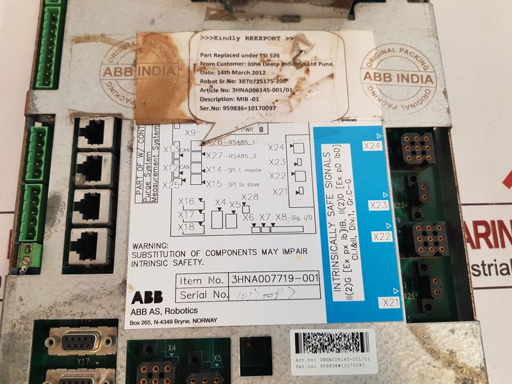 Abb 3Hna007719-001 Interface Board