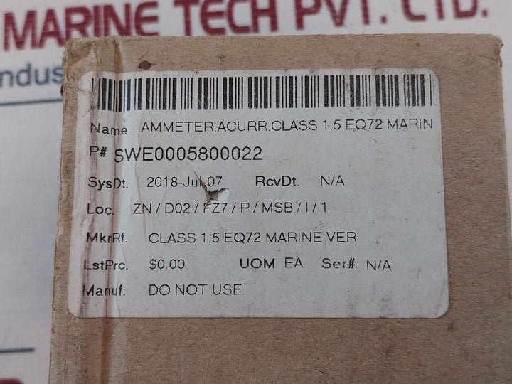 Abb 500/1A Ammeter