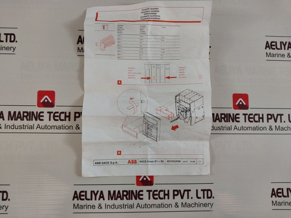 Abb 601933/608 Auxiliary Contacts 2033122