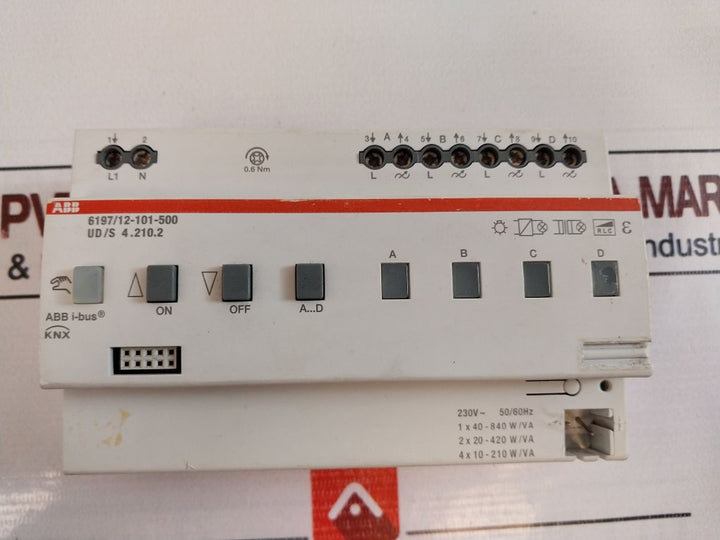 Abb 6197/12-101-500 Universal Dimming Actuator 230V~50/60Hz