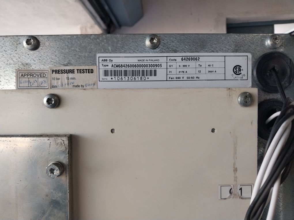 Abb Acs 600 Ac Variable Frequency Drive 64269062