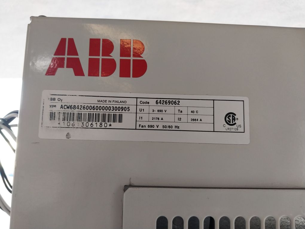 Abb Acs 600 Ac Variable Frequency Drive 64269062