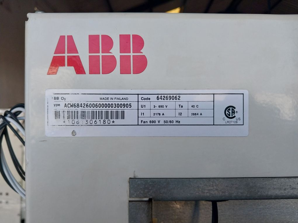 Abb Acs 600 Ac Variable Frequency Drive 64269062