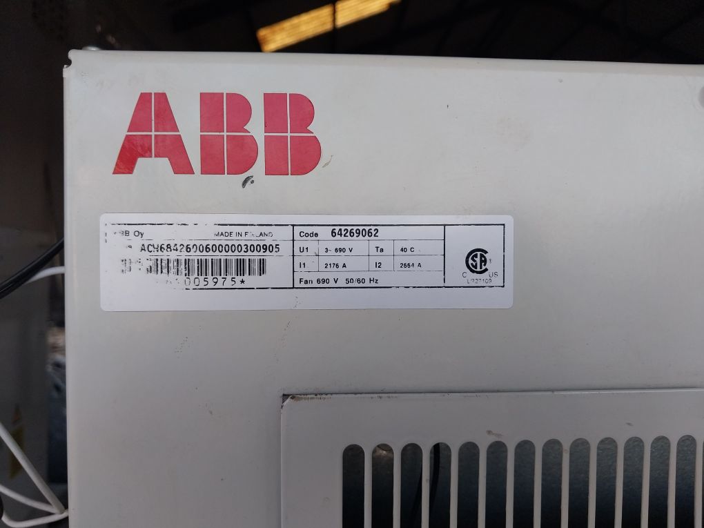 Abb Acs 600 Ac Variable Frequency Drive 64269062, Acw6842600600000300905