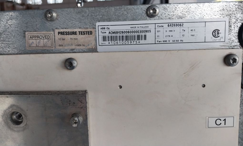 Abb Acs 600 Ac Variable Frequency Drive 64269062, Acw6842600600000300905