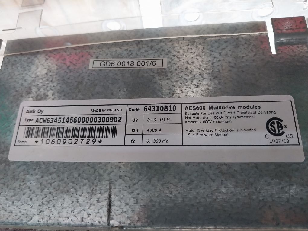 Abb Acs600 Multidrive Acw6341390600000300902/Acw6441390600000300900