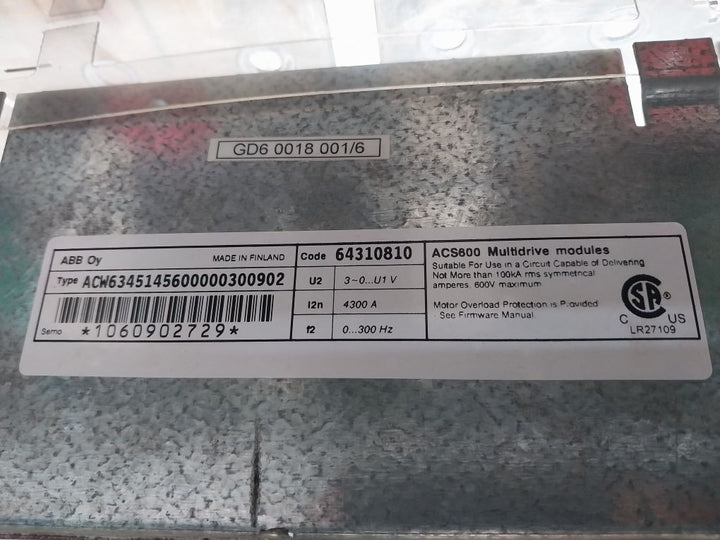 Abb Acs600 Multidrive Acw6341390600000300902/Acw6441390600000300900