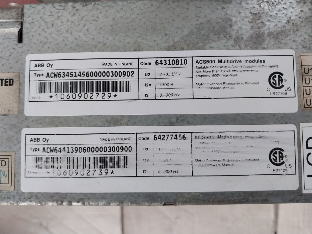 Abb Acs600 Multidrive Acw6341390600000300902/Acw6441390600000300900