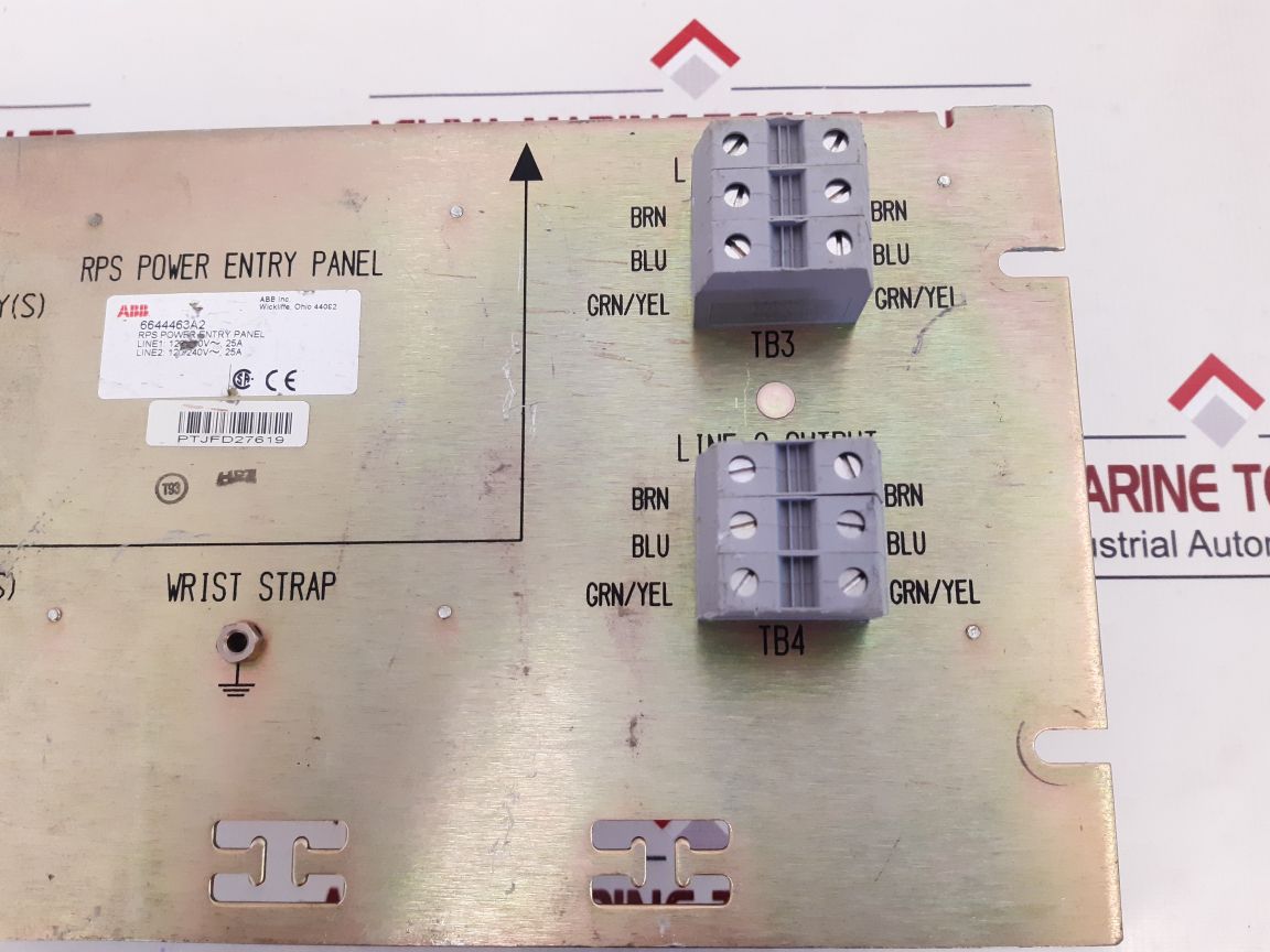 Abb 6644463A2 Rps Power Entry Panel