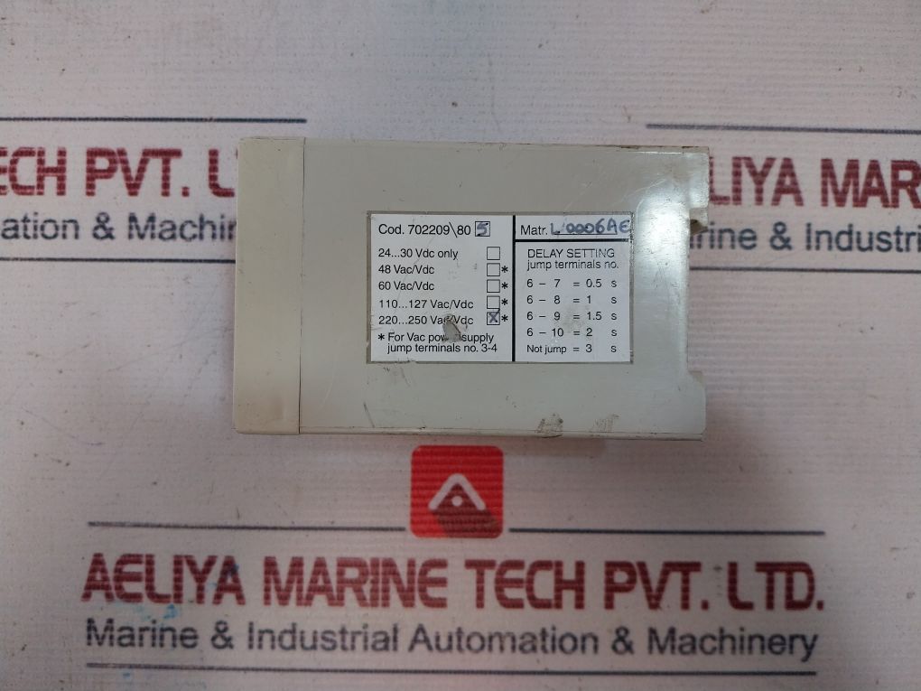 Abb 702209\80 5 Time Delay 220-250 Vac/Vdc