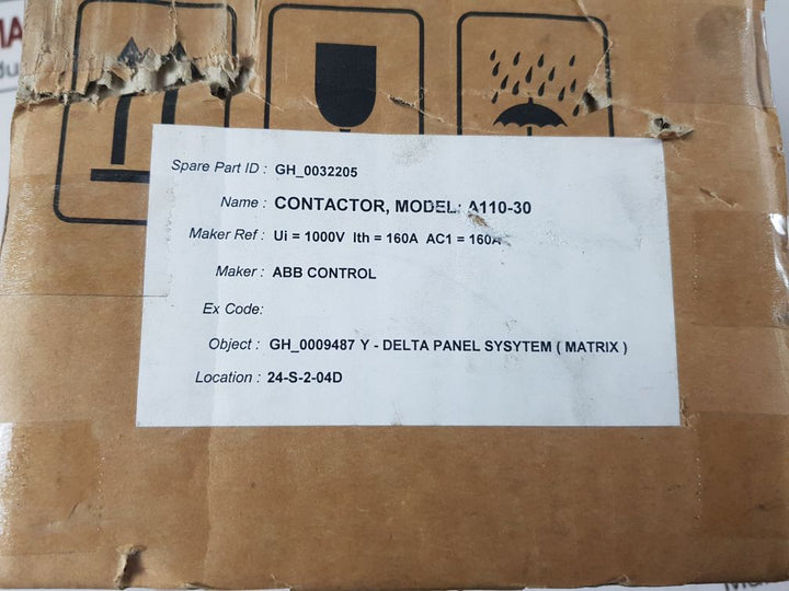 Abb A110-30-11 Contactor 1Sfl451001R8411