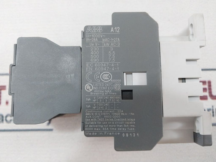 Abb A12-30-22 Contactor 220-230V 50Hz