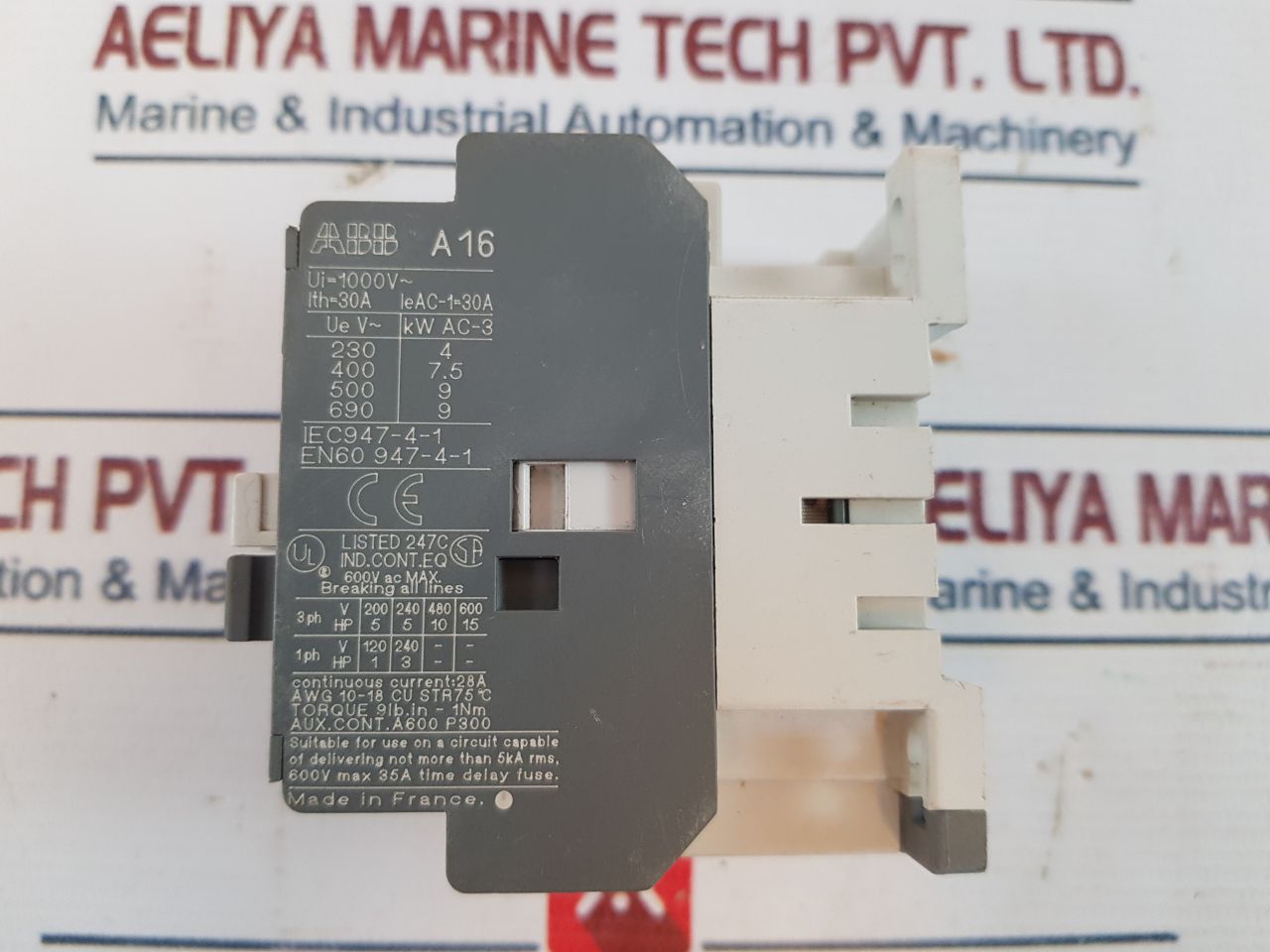 Abb A16-30-01 Contactor 1000V 30A