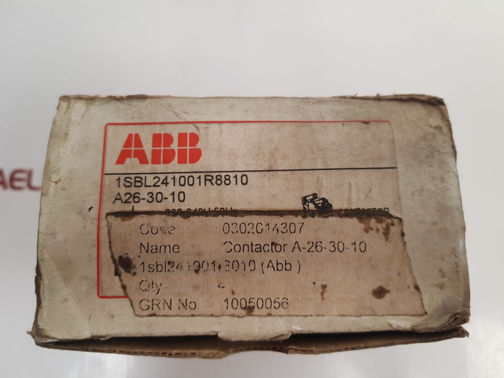 Abb A26-30-10 Contactor 600 Vac Used