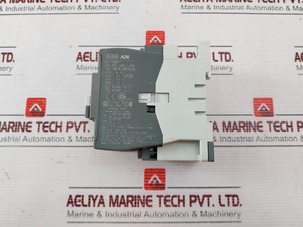 Abb A26-30-10 Contactor 45A 50/60Hz