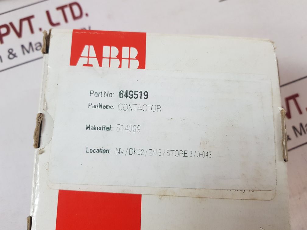 Abb a26-40-00 contactor 1sbl241201r8800