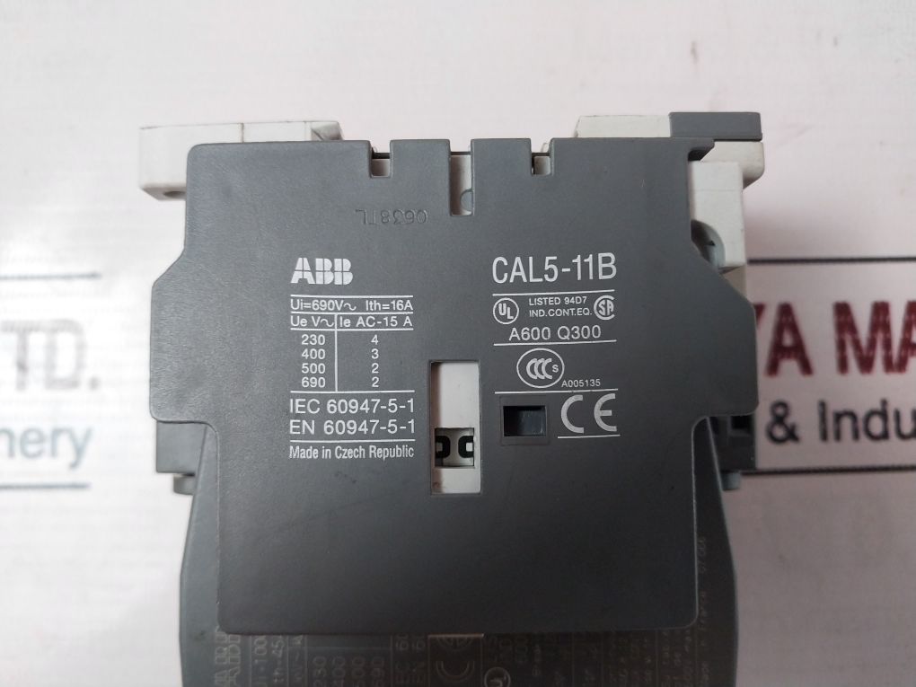 Abb A26 Contactor 220-230V 50Hz 230-240V 60Hz