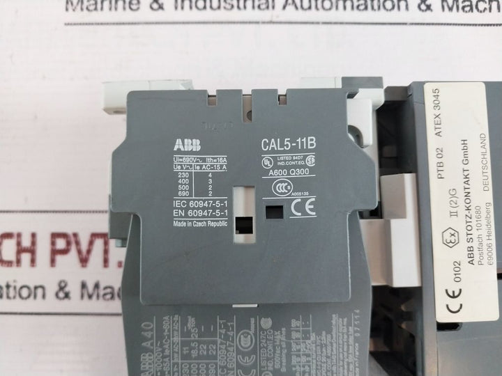 Abb A40-30-10 Contactor Auxiliary Contact Cal5-11B With Ta42 Du Overload Relay
