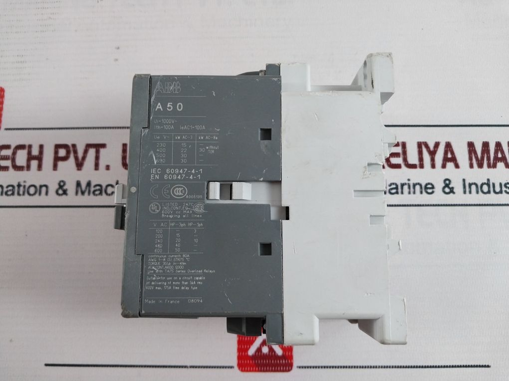 Abb A50-30 Overload Relays Contactor