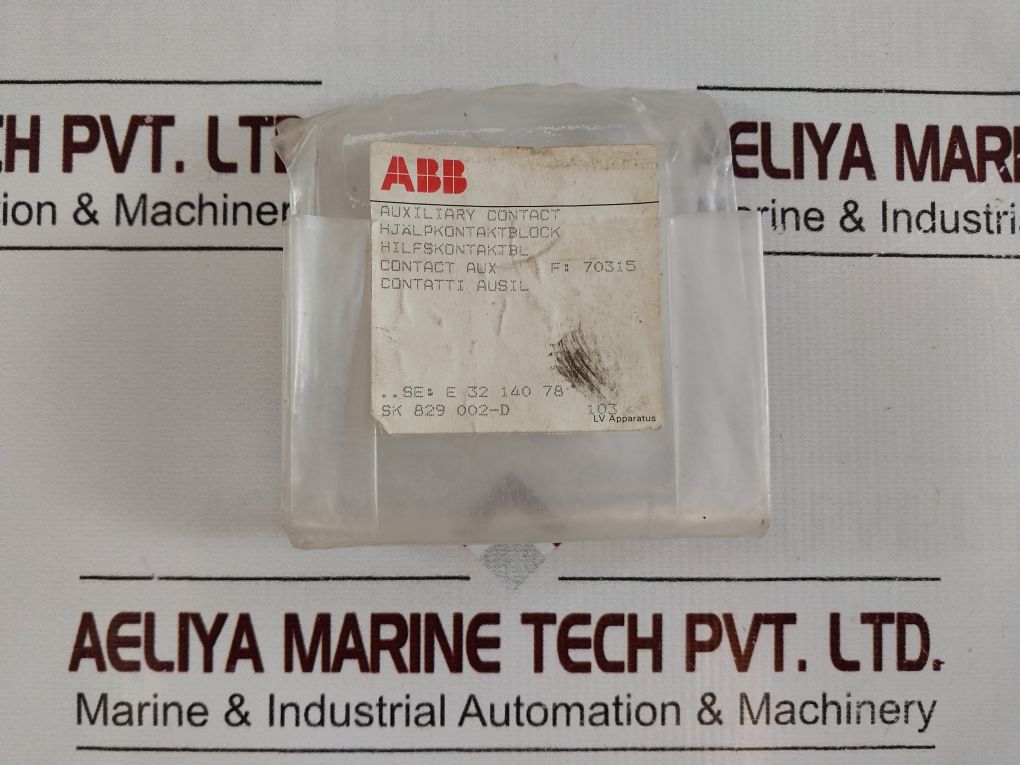 Abb Sk 829 002-d Auxiliary Contact Block A600 P600