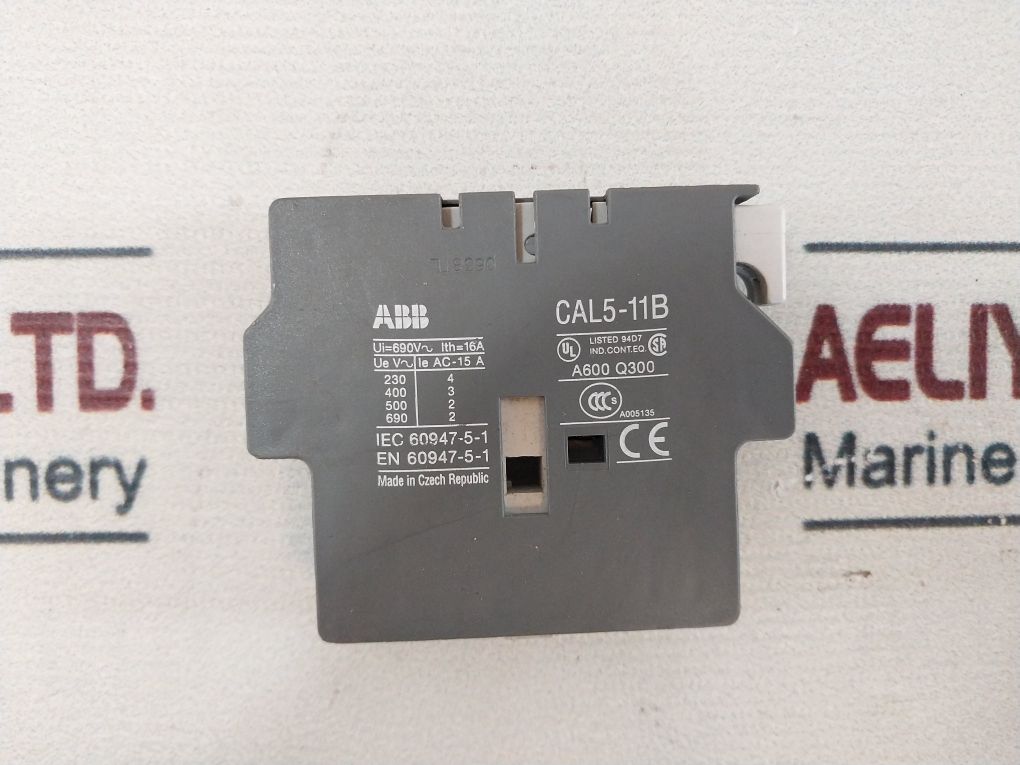 Abb A75 Contactor Cal5 Contact Block With Ta75 Du Thermal Overload Relay Set