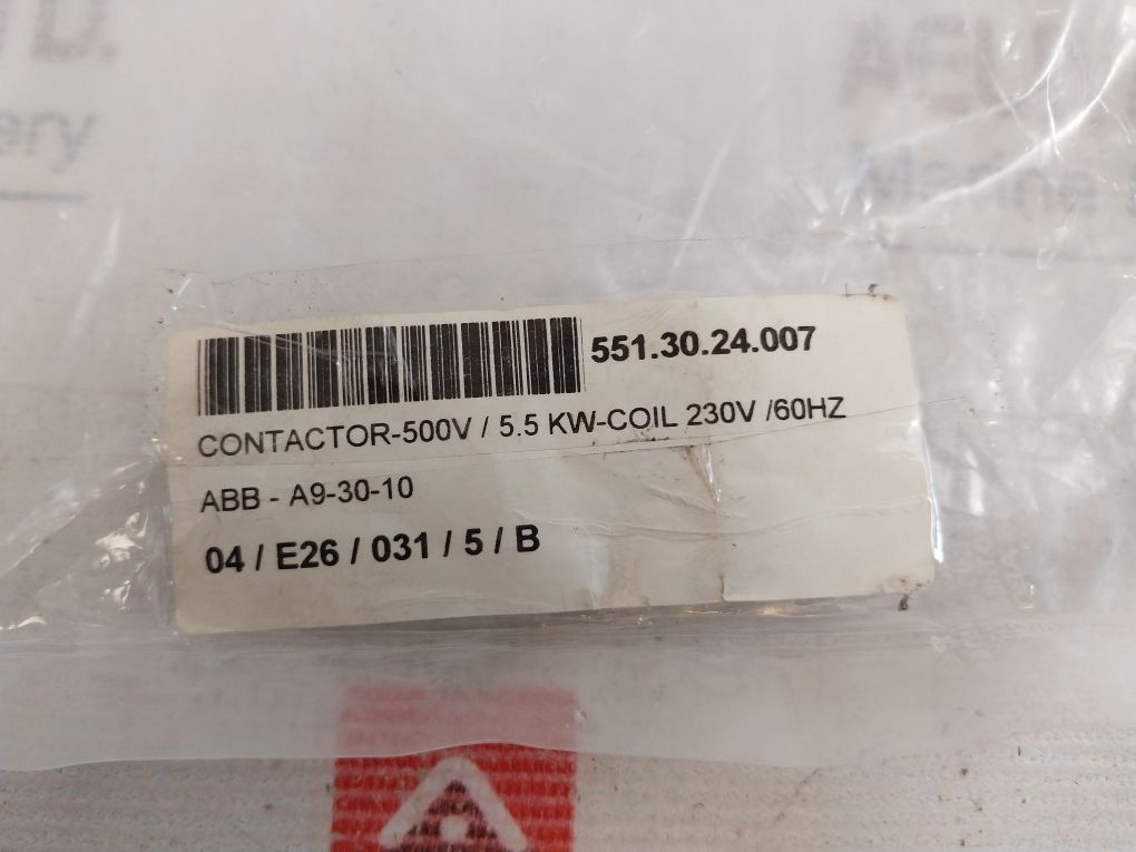 Abb A9-30-10 Contactor 1000V~ 600V Ac