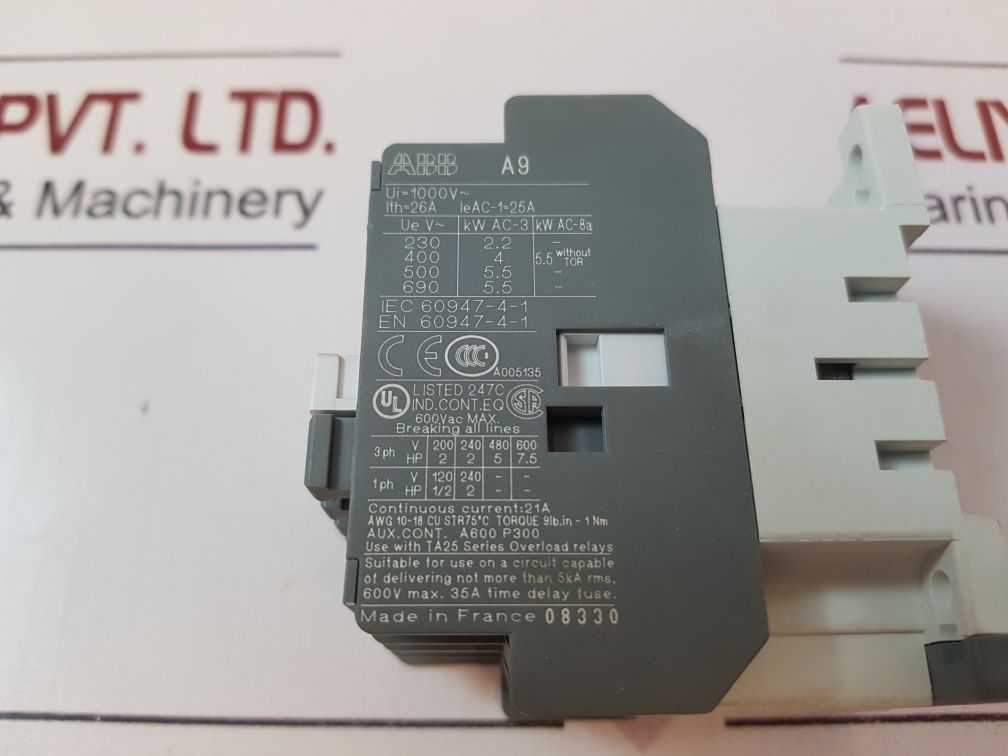 Abb A9-30-10 Contactor 1Sbl141001R8010 230-240V 60Hz