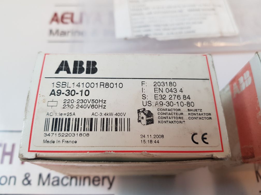 Abb A9-30-10 Contactor 1Sbl141001R8010 230-240V 60Hz