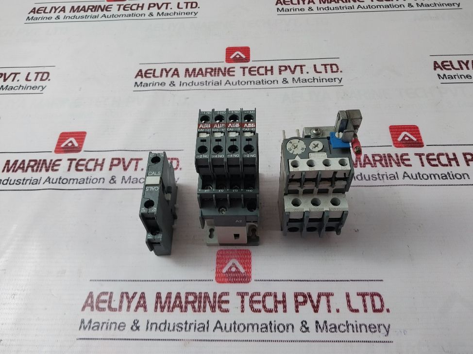 Abb Ca5-10 Contactor ,Ta25 Du Relay With Cal5-11 Auxiliary Contact Block Set