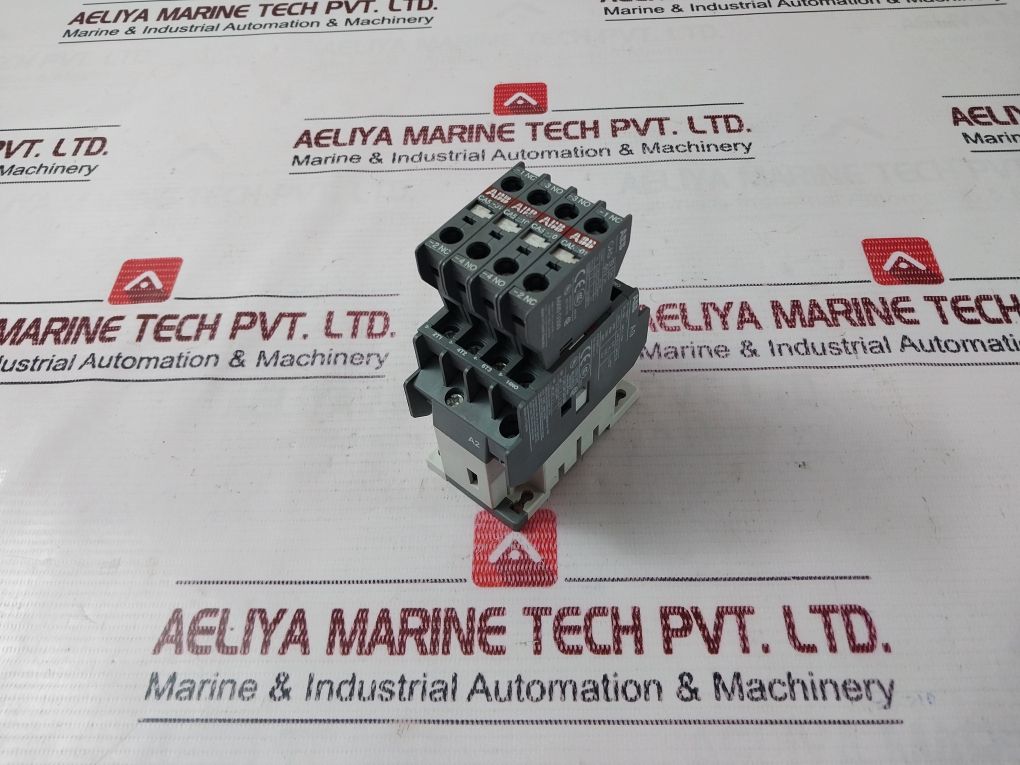 Abb Ca5-10 Contactor ,Ta25 Du Relay With Cal5-11 Auxiliary Contact Block Set